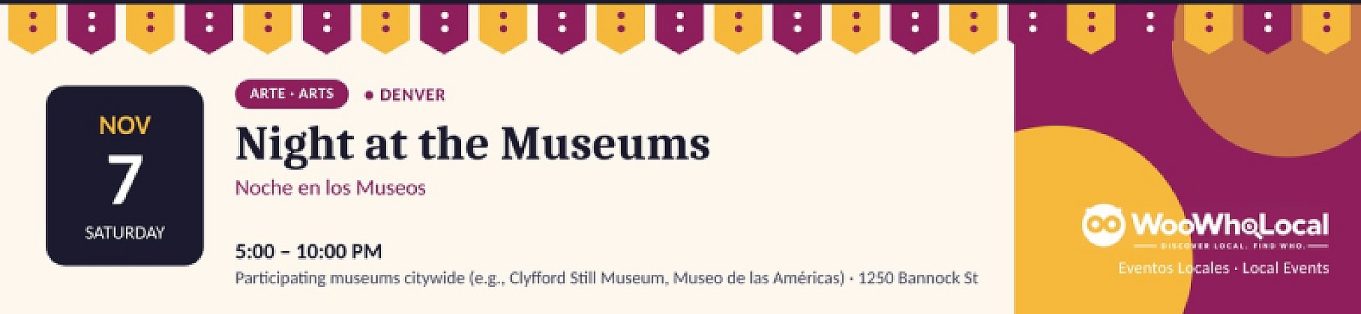 Night at the Museums (Denver Arts Week)