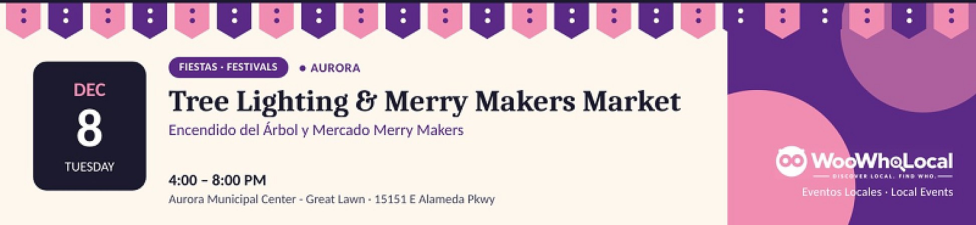 Holiday Tree Lighting & Merry Makers Market